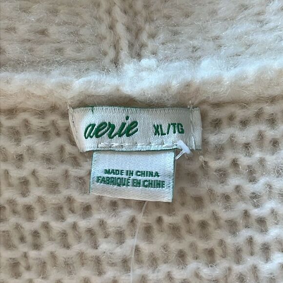 New! Aerie Cardigan Open Cream Size XL NWT - Picture 8 of 14